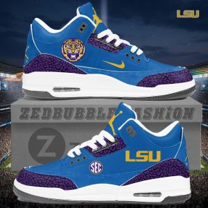 LSU Tigers AJ3 Custom Sneakers 2026 Edition by Drovenwear.com