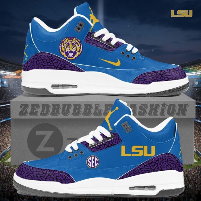 LSU Tigers AJ3 Custom Sneakers 2026 Edition - Image 2