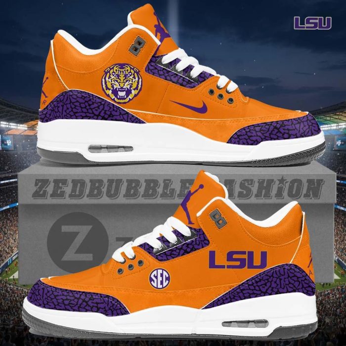 LSU Tigers AJ3 Custom Sneakers 2026 Edition - Image 5