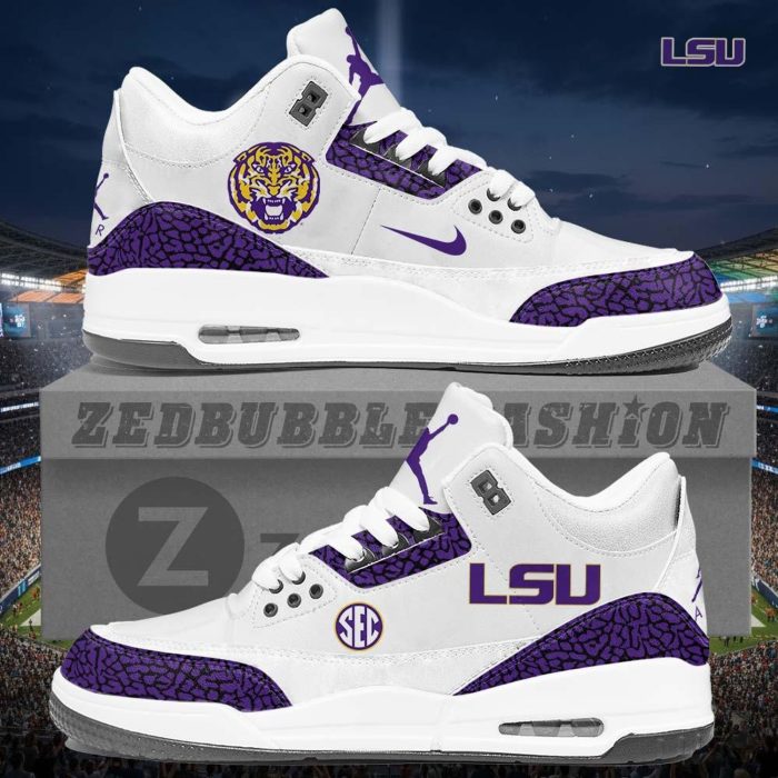 LSU Tigers AJ3 Custom Sneakers 2026 Edition - Image 8