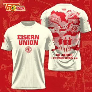 Limited Edition 60 Jahre 1 FC Union Berlin 3D Graphic Shirt by Drovenwear.com
