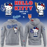 Limited Edition Los Angeles Dodgers x Hello Kitty Night Gray Hoodie