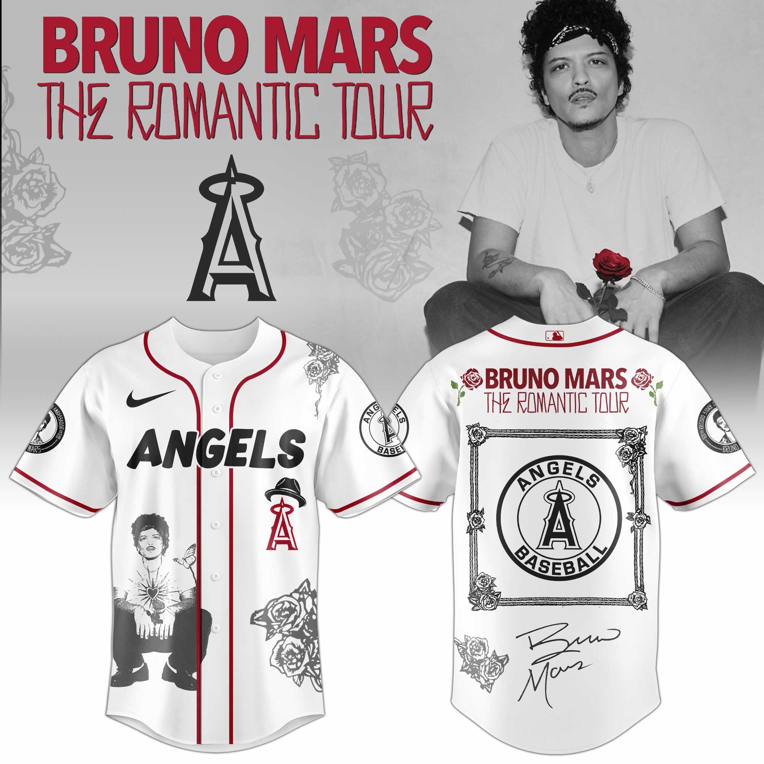 Los Angeles Angels Bruno Inspired 2026 Limited Edition Baseball Jersey Los Angeles Angels Bruno Inspired 2026 Limited Edition Baseball Jersey