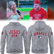 Los Angeles Angels Jesus Won Christian Fan Hoodie