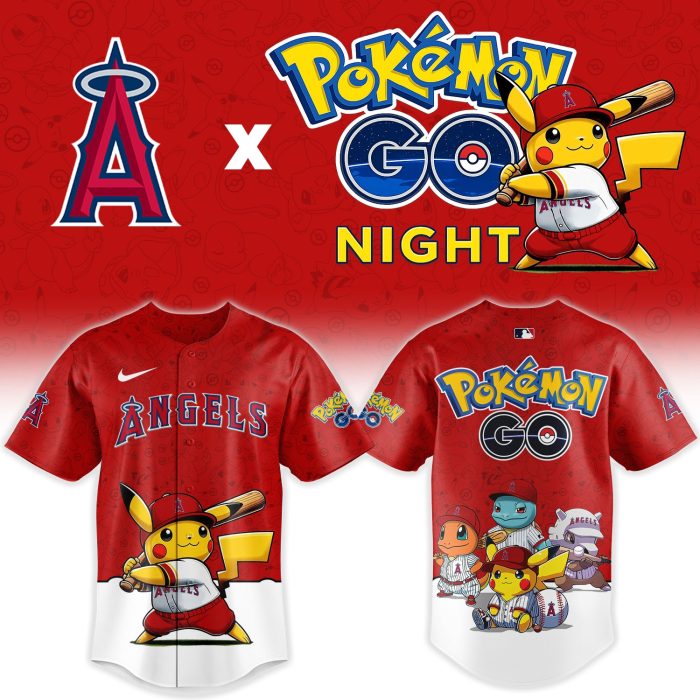 Los Angeles Angels Pokémon GO Night Limited Edition Baseball Jersey - Image 2