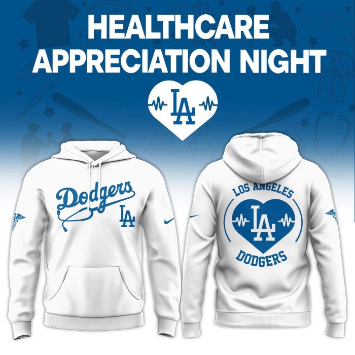 Los Angeles Dodgers Healthcare Appreciation Night Limited Edition Hoodie| Jogger | Cap - Image 4