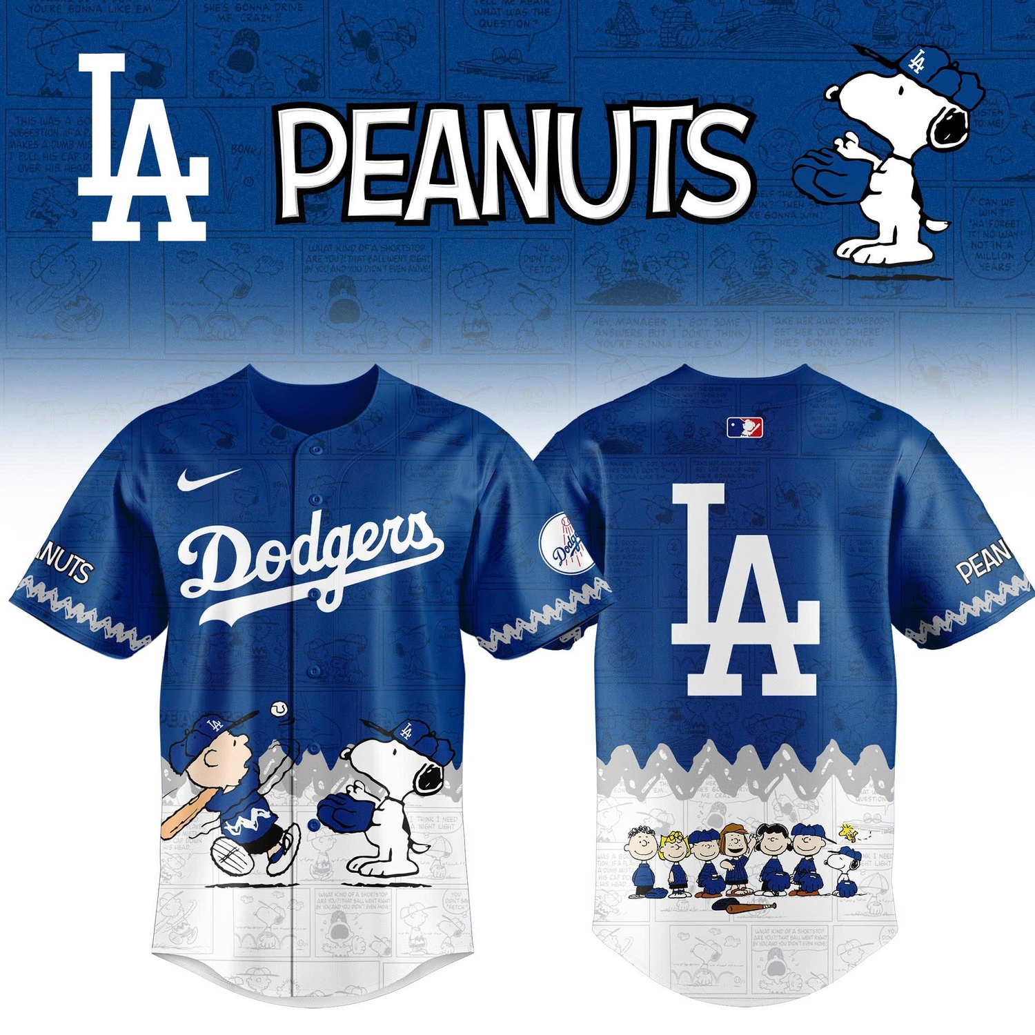 Los Angeles Dodgers Peanuts Night 2026 Special Edition Jersey Los Angeles Dodgers Peanuts Night 2026 Special Edition Jersey