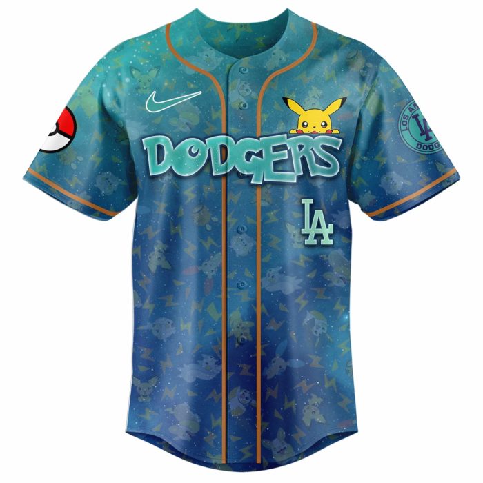 Los Angeles Dodgers x Pokémon Day 2026 Exclusive Baseball Jersey - Image 2