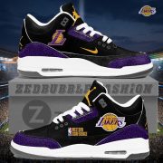 Los Angeles Lakers AJ3 Custom Sneakers 2026 Edition