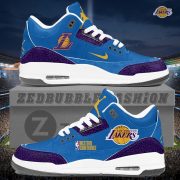 Los Angeles Lakers AJ3 Custom Sneakers 2026 Edition - Image 2