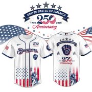 Milwaukee Brewers special America’s 250th Anniversary Limited Edition Jersey