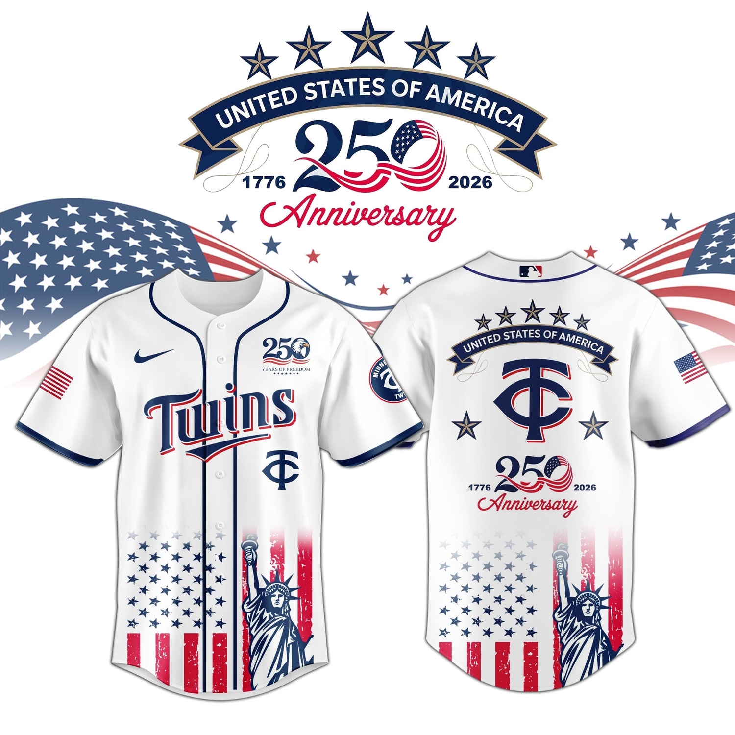 Minnesota Twins special America’s 250th Anniversary Limited Edition Jersey Minnesota Twins special America’s 250th Anniversary Limited Edition Jersey