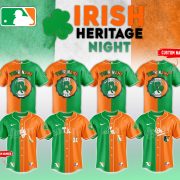MLB All Teams Irish Heritage 2026 Custom Name & Number Baseball Jersey