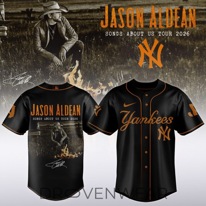 MLB All Teams x Jason Aldean Songs About Us Tour 2026 Signature Jersey - Image 3