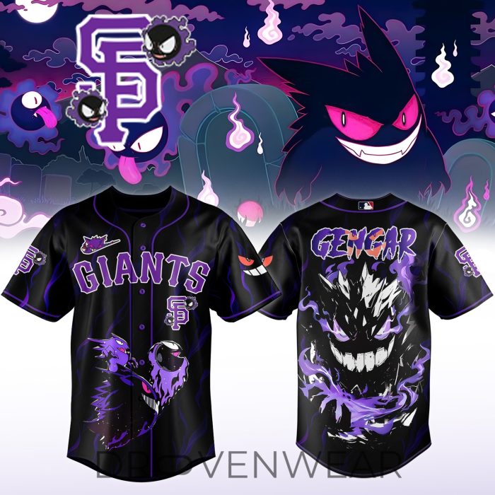 MLB All Teams x Pokemon Gengar Limited Edition Jersey Version 2 - Image 4