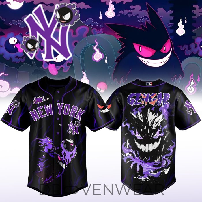 MLB All Teams x Pokemon Gengar Limited Edition Jersey Version 2 - Image 5