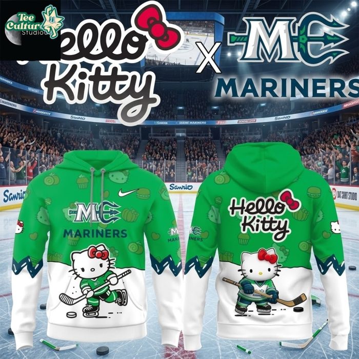 Maine Mariners Hello Kitty Night Special Edition Hoodie - Image 2
