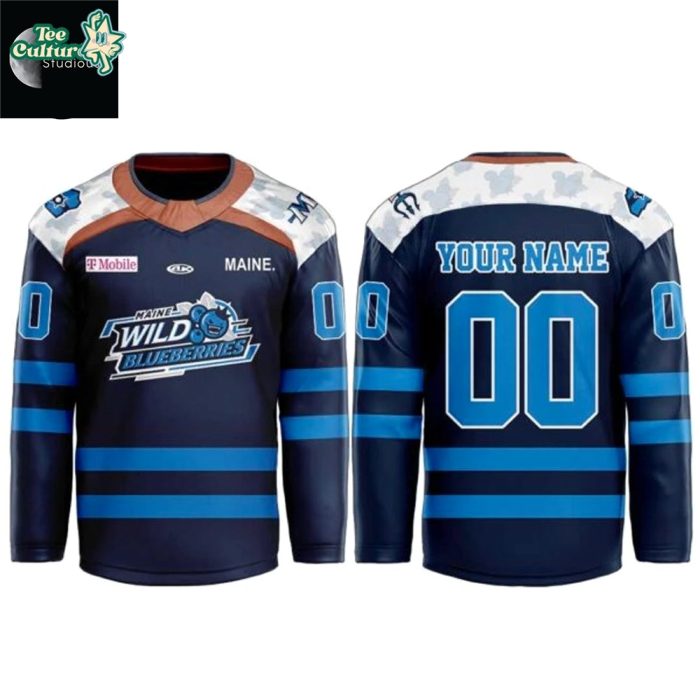 Maine Mariners Wild Blueberries Night 2026 Limited Hockey Jersey - Image 2