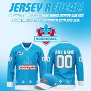 Maine Nordiques 2026 Powder Blue Hockey Jersey