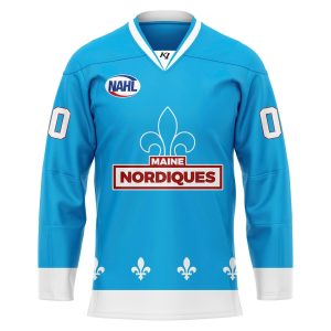 Maine Nordiques 2026 Powder Blue Hockey Jersey by Drovenwear.com