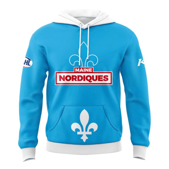 Maine Nordiques 2026 Powder Blue Team Hoodie - Image 2