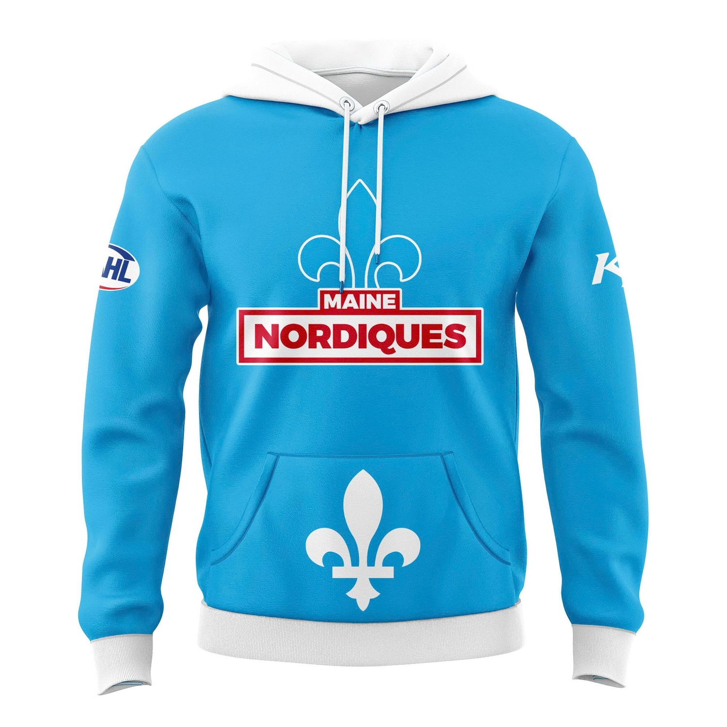 Maine Nordiques 2026 Powder Blue Team Hoodie Maine Nordiques 2026 Powder Blue Team Hoodie
