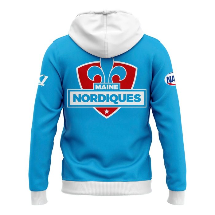 Maine Nordiques 2026 Powder Blue Team Hoodie - Image 3