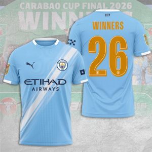 Manchester City Carabao Cup Football Merch by Drovenwear.com
