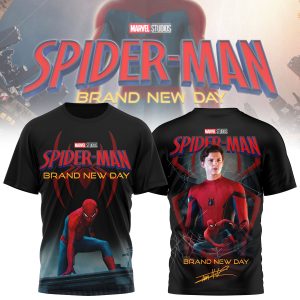 Marvel Studios SpiderMan Brand New Day 2026 Graphic TShirt by Drovenwear.com
