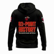 Miami Heat Bam Adebayo 83 Point History Limited Hoodie Black - Image 3