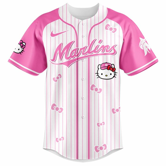 Miami Marlins x Hello Kitty 2026 Limited Editions Jersey Ver 2 - Image 2