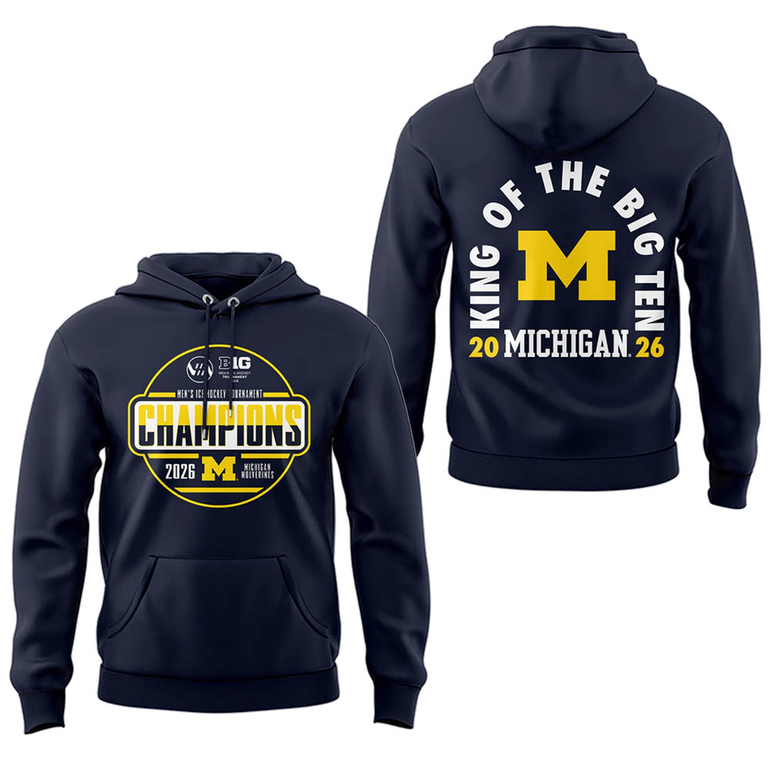Michigan Hockey Tournament Champions 2026 Limited Edition Hoodie Black Version Michigan Hockey Tournament Champions 2026 Limited Edition Hoodie Black Version