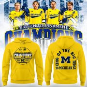 Michigan Hockey Tournament Champions 2026 Limited Edition Hoodie Yellow Version