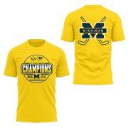 Michigan Hockey Tournament Champions 2026 Limited Edition T-Shirt Yellow Version - Image 2