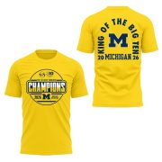 Michigan Hockey Tournament Champions 2026 Premium T-Shirt Yellow Ver2 - Image 2
