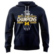 Michigan Men’s Basketball 2026 B1G Regular Season Champions Hoodie - Image 2