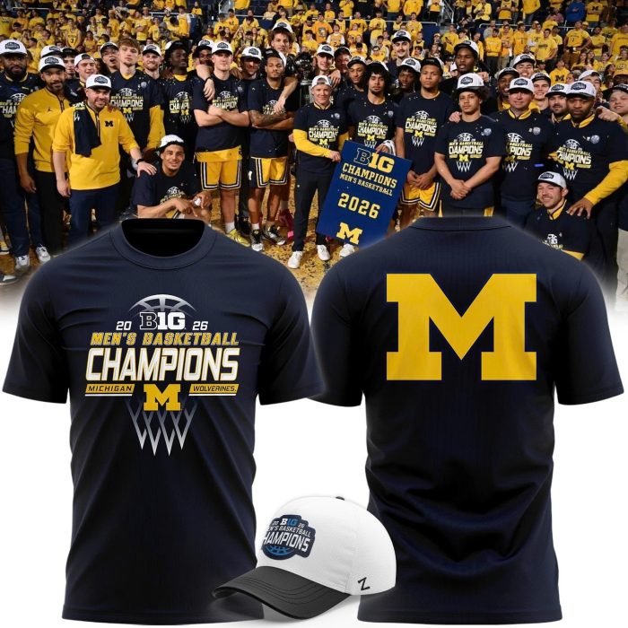 Michigan Men’s Basketball 2026 B1G Regular Season Champions Hoodie - Image 5