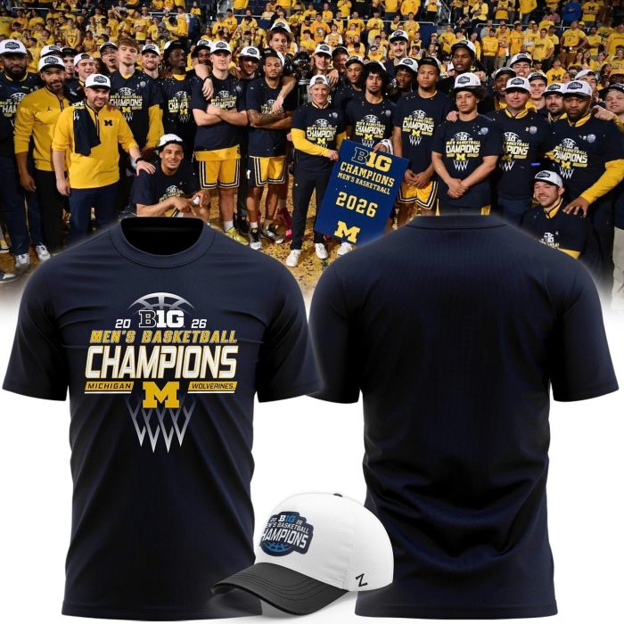 Michigan Men’s Basketball 2026 B1G Regular Season Champions Hoodie - Image 7