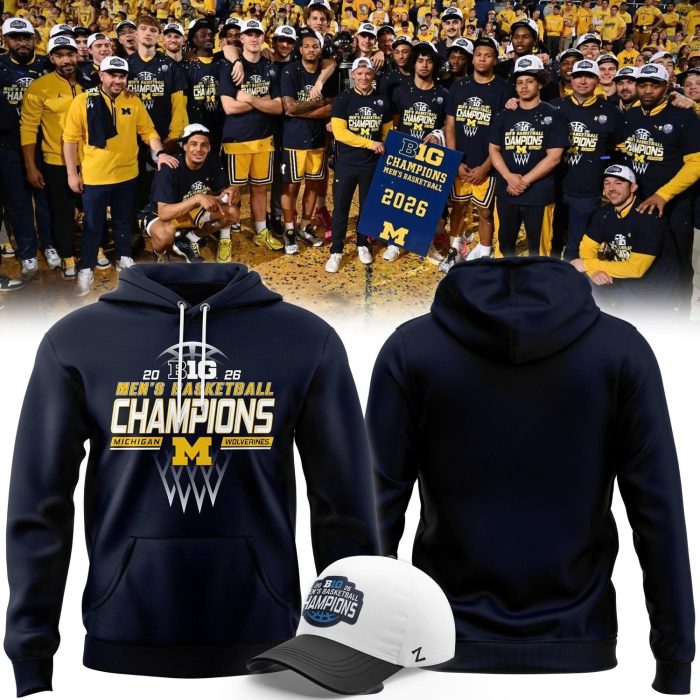 Michigan Men’s Basketball 2026 B1G Regular Season Champions T-Shirt - Image 6