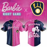 Milwaukee Brewers Barbie 2026 Special Edition Baseball Jersey