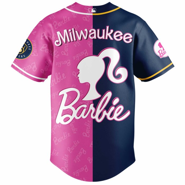 Milwaukee Brewers Barbie 2026 Special Edition Baseball Jersey - Image 3