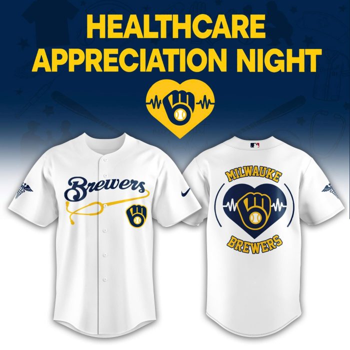 Milwaukee Brewers Healthcare Appreciation Night Limited Edition Jersey | Jogger | Cap - Image 4