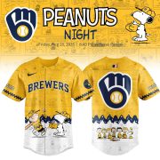 Milwaukee Brewers Peanuts Night 2026 Special Edition Jersey