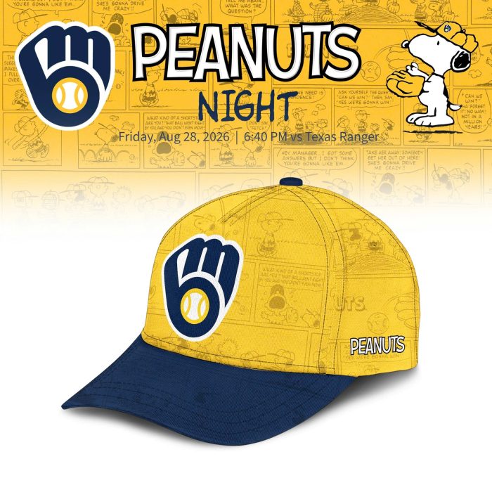 Milwaukee Brewers Peanuts Night 2026 Special Edition Jersey - Image 3