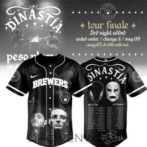 Milwaukee Brewers x Dinasta Tour 2026 Premium Limited Jersey by Drovenwear.com