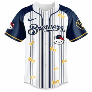 Milwaukee Brewers x Hello Kitty 2026 Limited Editions Jersey by Drovenwear.com