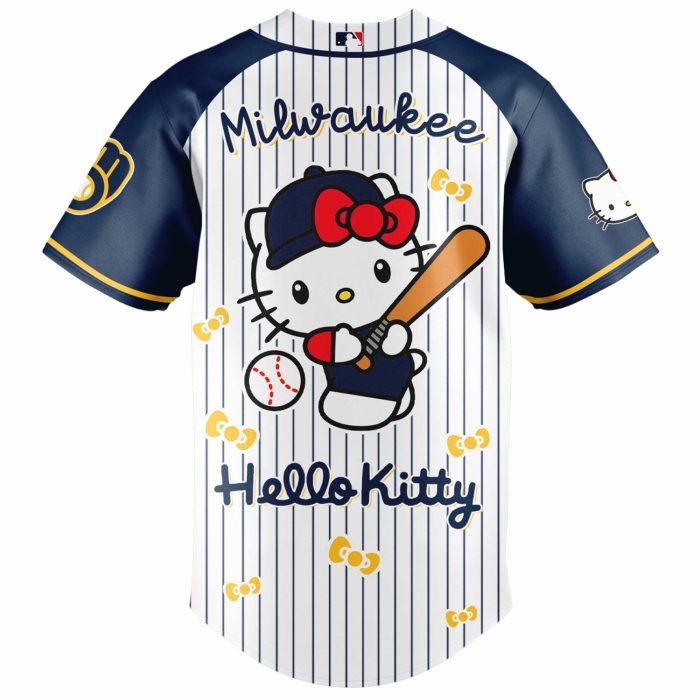 Milwaukee Brewers x Hello Kitty 2026 Limited Editions Jersey - Image 3