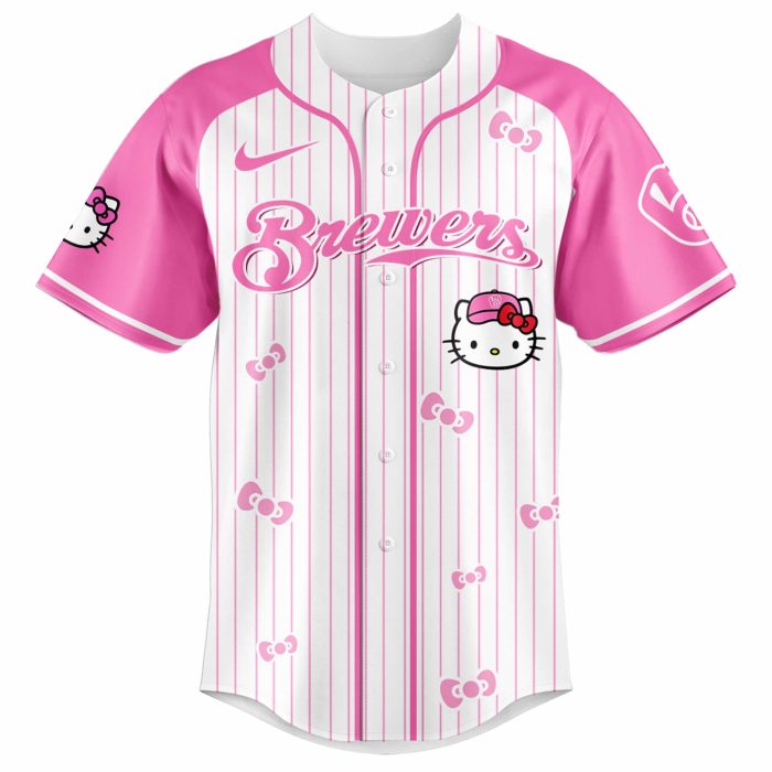 Milwaukee Brewers x Hello Kitty 2026 Limited Editions Jersey Ver 2 - Image 2