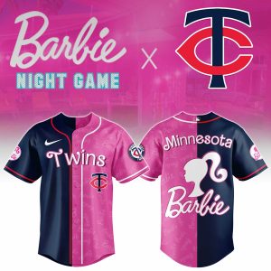 Minnesota Twins Barbie 2026 Special Edition Baseball Jersey by Drovenwear.com