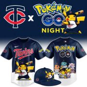 Minnesota Twins Pokémon GO Night Limited Edition Baseball Jersey